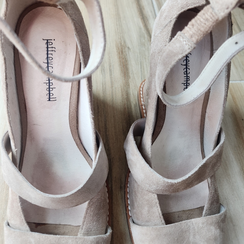 Jeffrey Campbell Suede Wedge Sandals - Picture 9 of 11